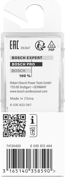 BOSCH PRO Profilnutfräser, R 2,4, Schaft 8 mm