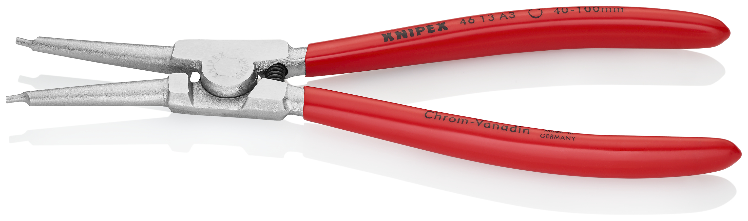 KNIPEX KNIPEX 46 13 A3 Sicherungsringzange für Außenringe auf Wellen 210 mm verchromt mit Kunststoff überzogen KNIPEX KNIPEX 46 13 A3 Sicherungsringzange für Außenringe auf Wellen 210 mm verchromt mit Kunststoff überzogen