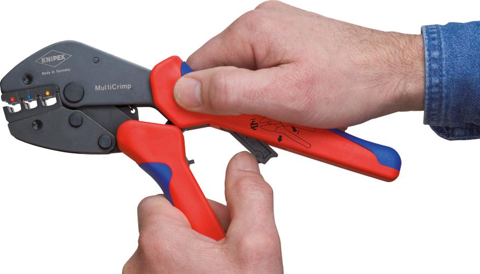 KNIPEX Crimpzange MultiCrimp Nr. 97 33 02, mit Wechselmagazin KNIPEX Crimpzange MultiCrimp Nr. 97 33 02, mit Wechselmagazin