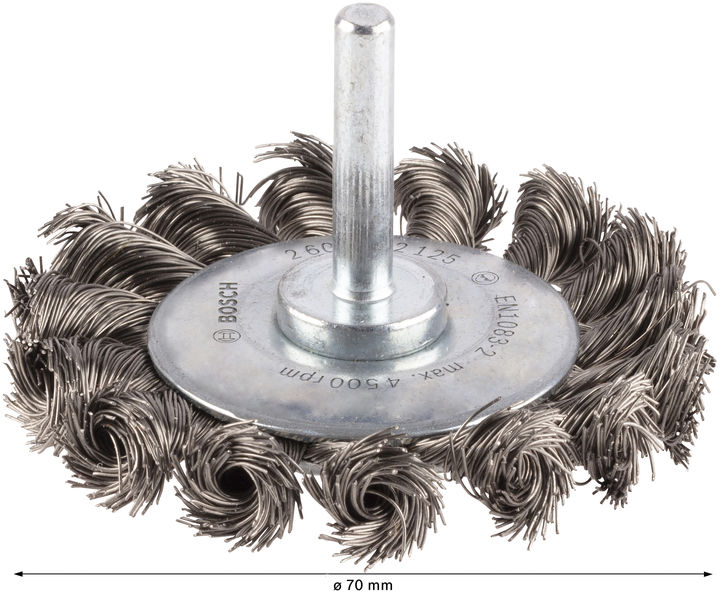 BOSCH PRO Stainless Steel heavy Scheibenbürste, gerader Schaft, 70 x 0,35 mm BOSCH PRO Stainless Steel heavy Scheibenbürste, gerader Schaft, 70 x 0,35 mm