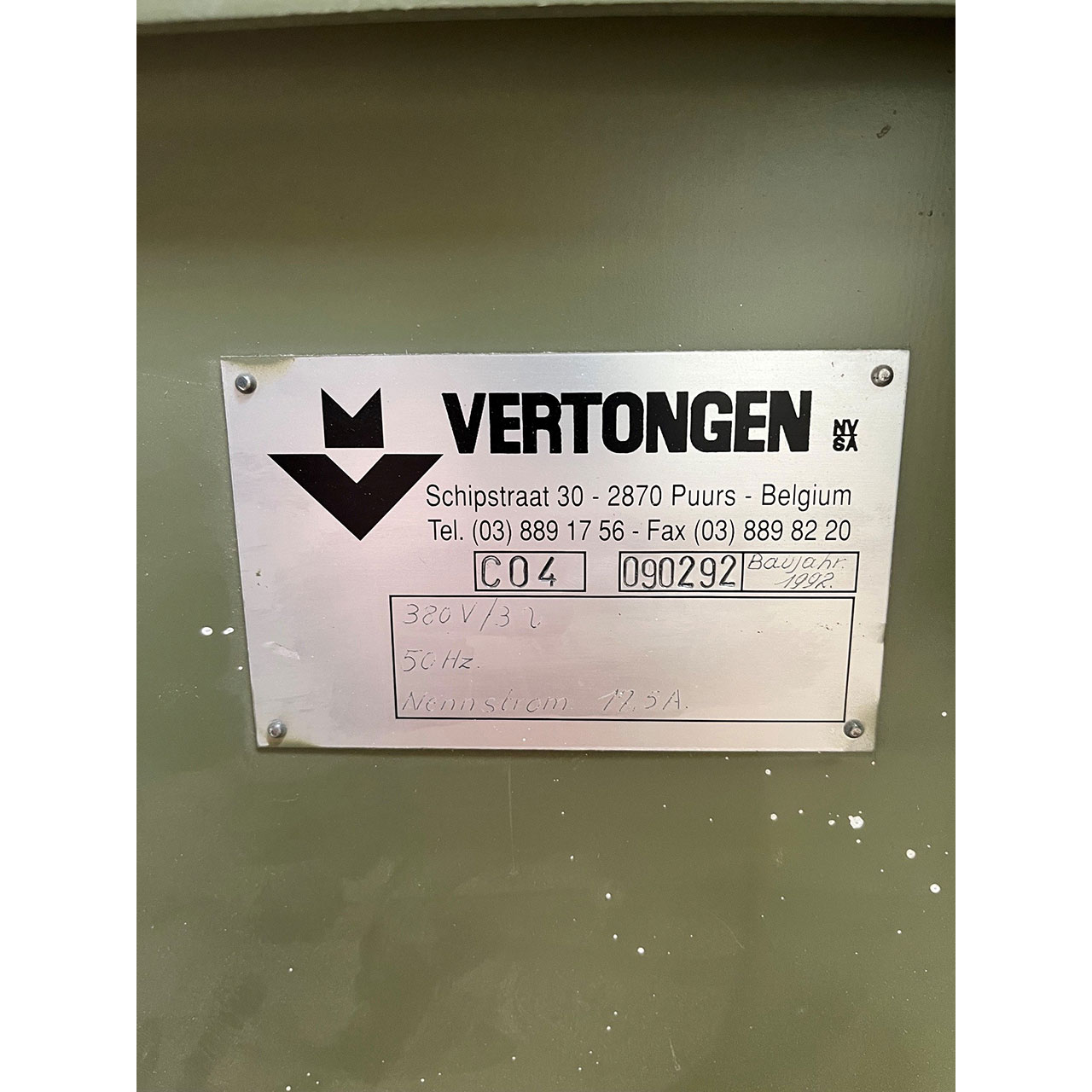 VERTONGEN Kombi - Abrichte/Dicktenhobel C04 VERTONGEN Kombi - Abrichte/Dicktenhobel C04
