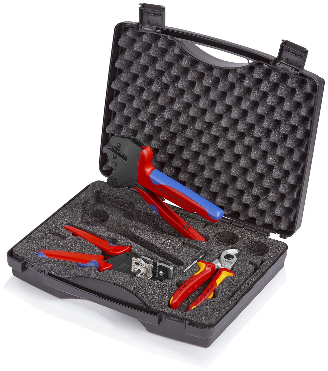 KNIPEX KNIPEX 97 91 03 Werkzeugkoffer für Photovoltaik 1 x 12 12 12, 1 x 95 16 165, 1 x 97 43 200 A