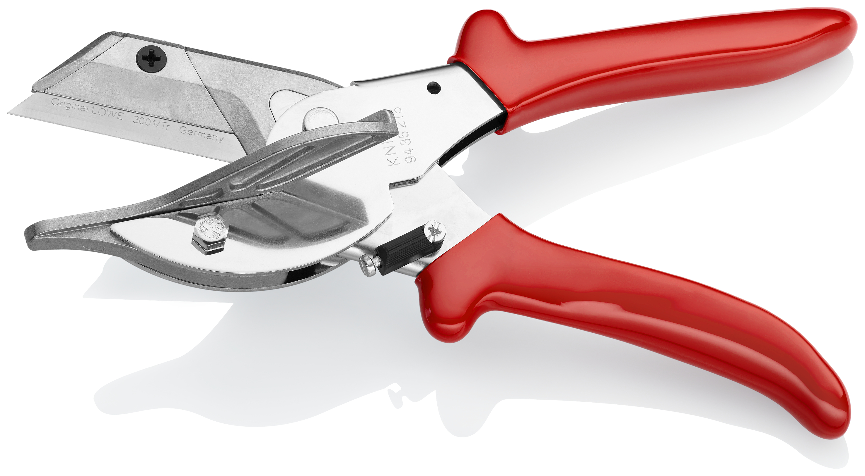 KNIPEX Gehrungsschere für Kunststoff- und Gummiprofile 215 mm verchromt mit Kunststoff-Hüllen KNIPEX Gehrungsschere für Kunststoff- und Gummiprofile 215 mm verchromt mit Kunststoff-Hüllen