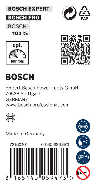 BOSCH PRO Wood HSS Installationsbohrer, 20 x 100 x 400 mm