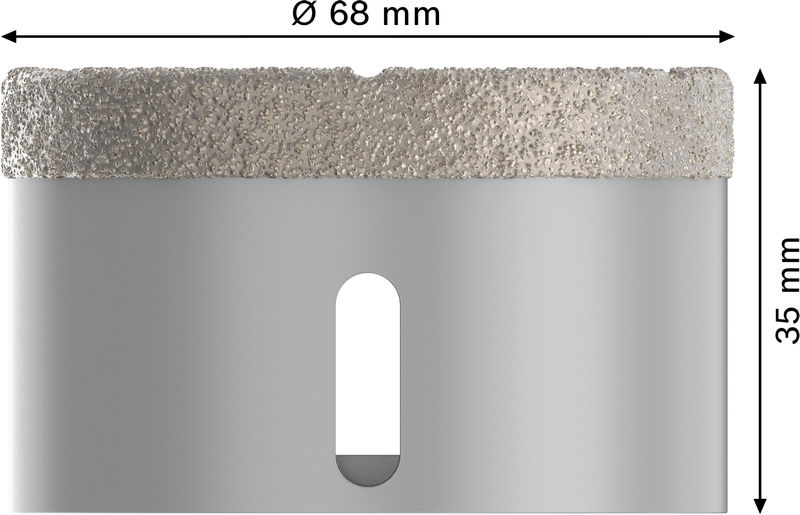 BOSCH PRO Ceramic dry Trockenbohrkrone, 68 x 35 mm, X-Lock BOSCH PRO Ceramic dry Trockenbohrkrone, 68 x 35 mm, X-Lock