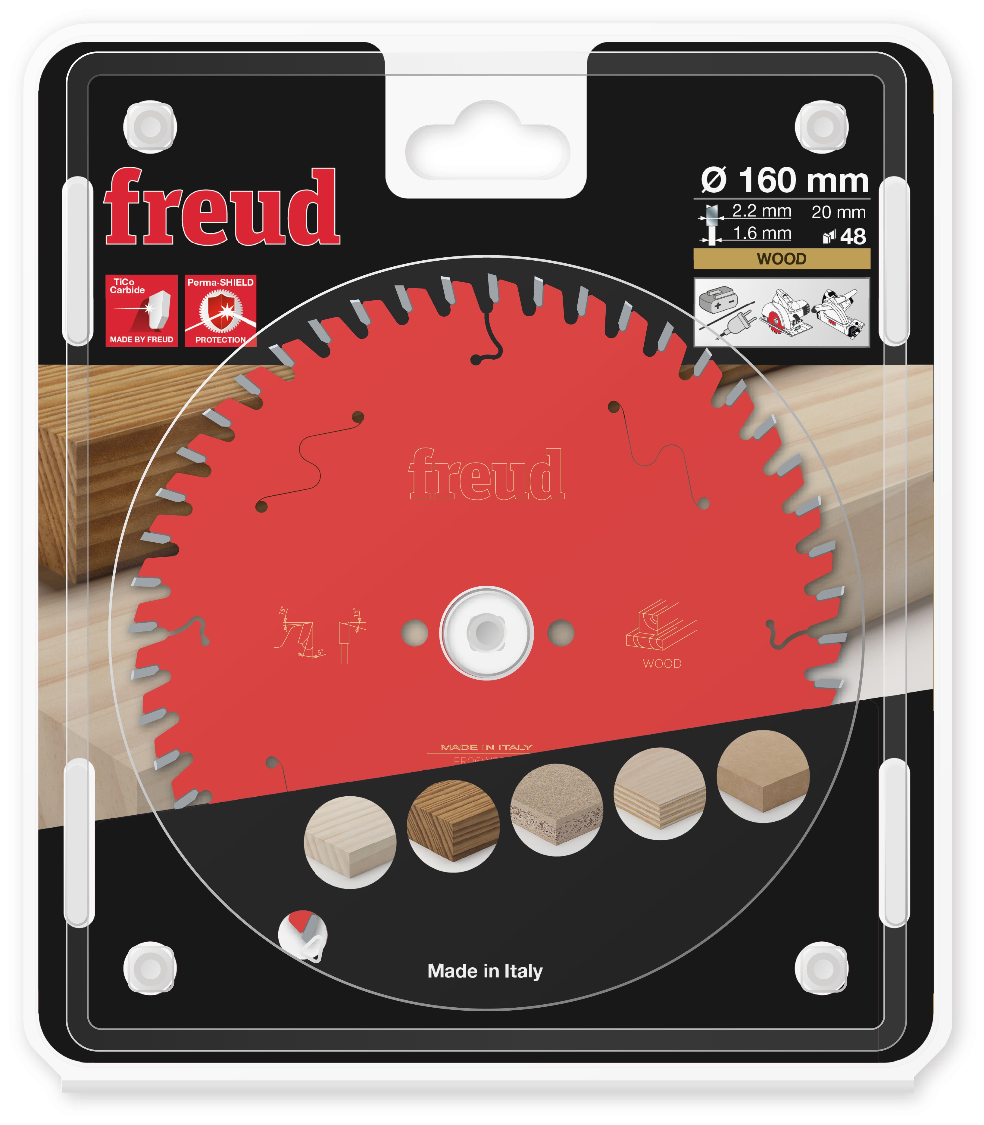 FREUD Kreissägeblatt für Holz 190 x Fast Fix x 2,4/1,6mm Z48 FREUD Kreissägeblatt für Holz 190 x Fast Fix x 2,4/1,6mm Z48