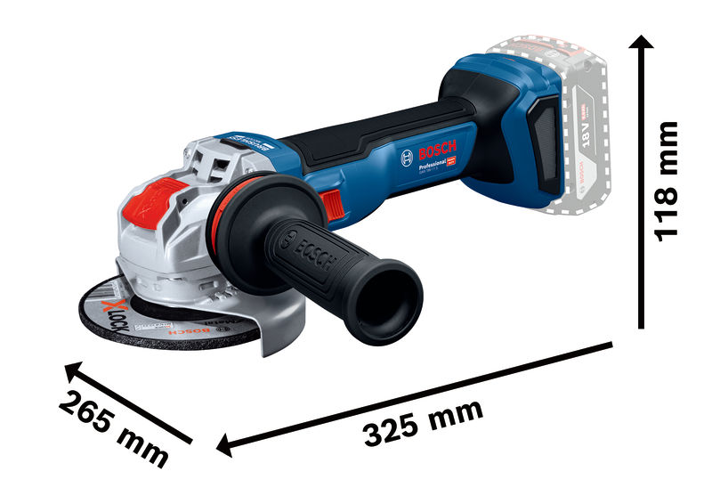 BOSCH Akku-Winkelschleifer GWX 18V-11 S, L-BOXX 136 BOSCH Akku-Winkelschleifer GWX 18V-11 S, L-BOXX 136