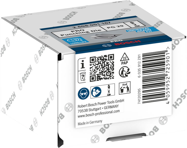BOSCH PRO Stempel und Matrize, PG29, Edelstahl BOSCH PRO Stempel und Matrize, PG29, Edelstahl
