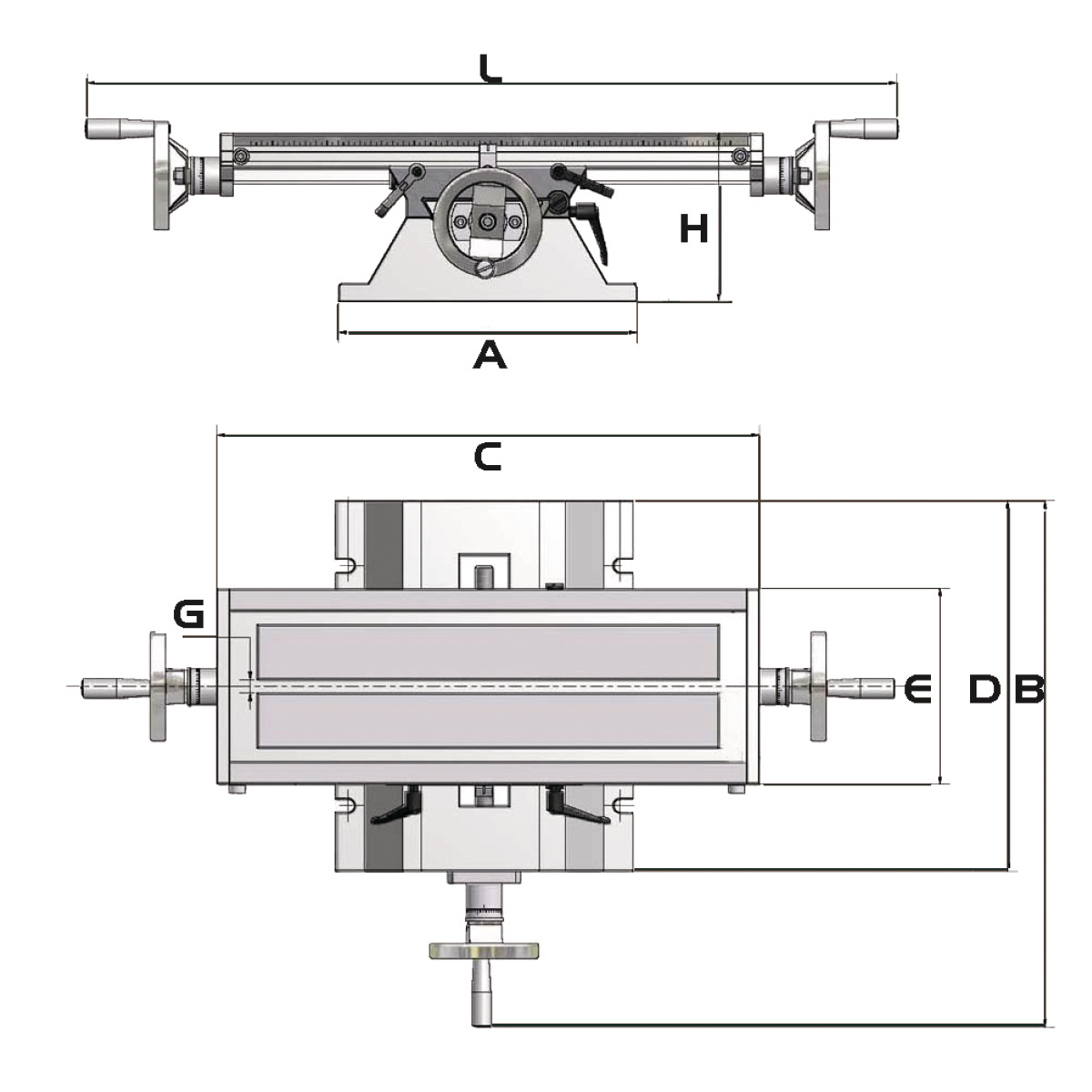 OPTIMUM Kreuztisch KT210