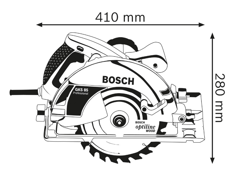BOSCH Handkreissäge GKS 85, Professional BOSCH Handkreissäge GKS 85, Professional