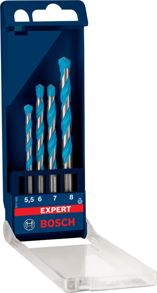 BOSCH EXPERT CYL-9 Multi Construction Bohrer-Set, 5,5x85/6x100/7x100/8x120 mm, 4-tlg.