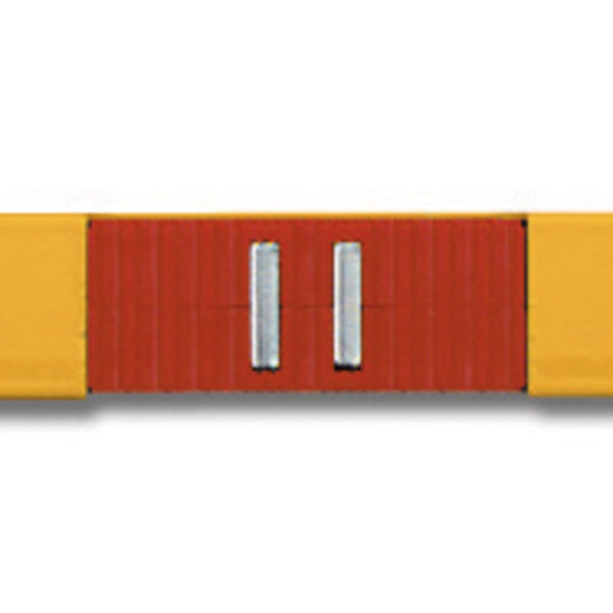 STABILA Magnet-Wasserwaage Type 70 M, 180 cm, leichtes Alu-Profil, starkes Seltenerd-Magnetsystem, 1 Horizontal-Libelle, 1 Vertikal-Libelle, Made in Germany