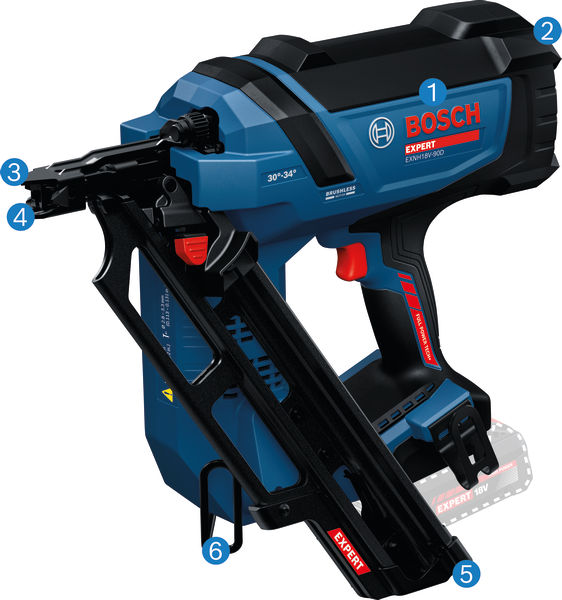BOSCH Akku-Holznagler EXNH18V-90D in XL-BOXX BOSCH Akku-Holznagler EXNH18V-90D in XL-BOXX