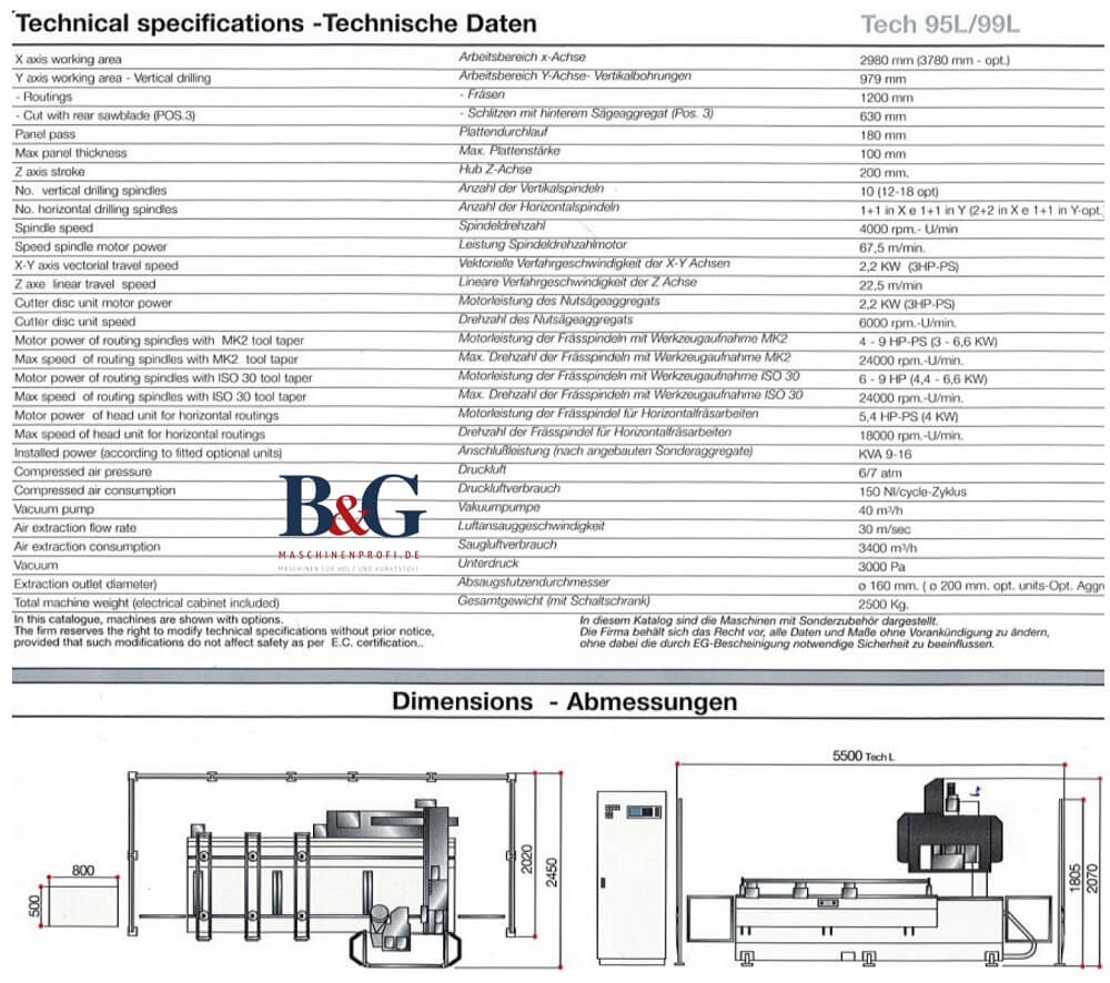 SCM CNC Bearbeitungszentrum Tech99L