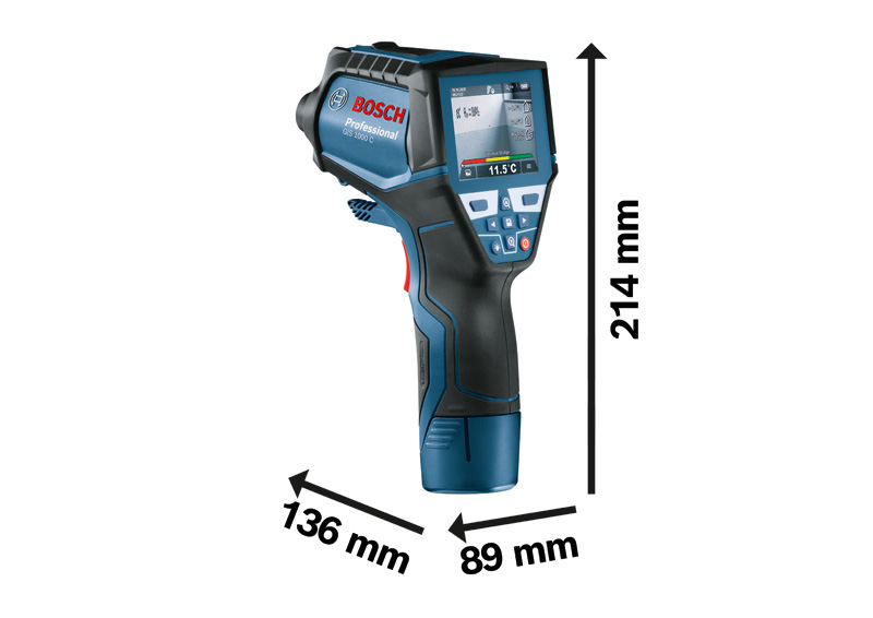 BOSCH Thermodetektor GIS 1000 C, mit Akku-Adapter BOSCH Thermodetektor GIS 1000 C, mit Akku-Adapter
