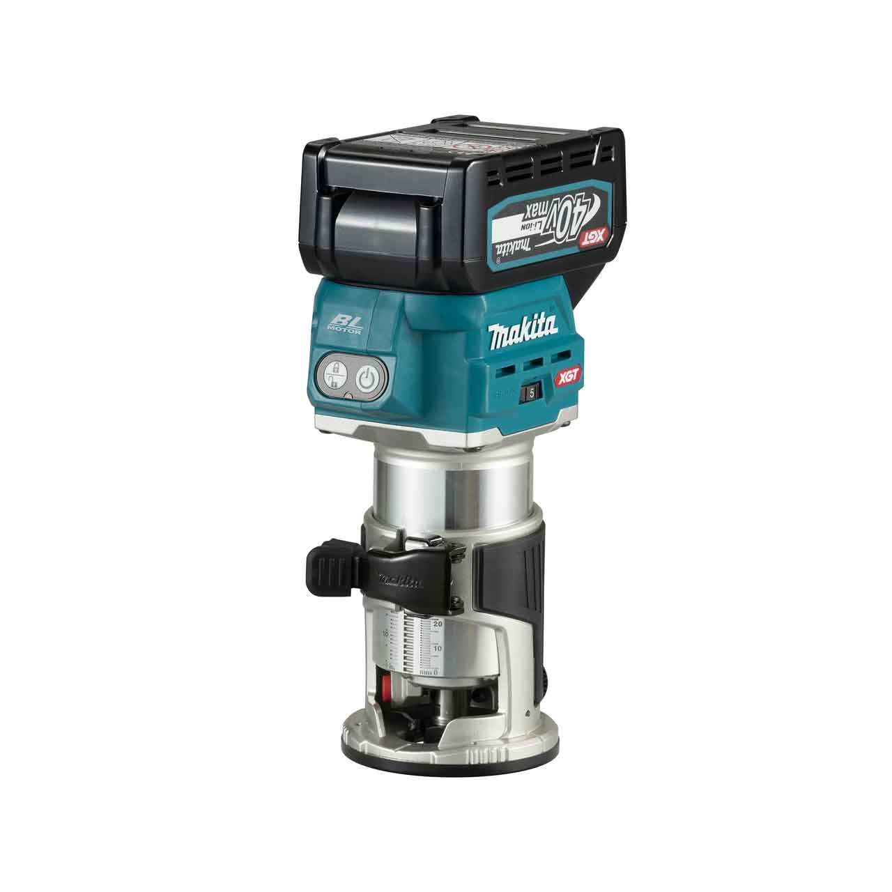 MAKITAAkku-Multifunktionsfräse RT001GM205 40V max. / 4,0 Ah, 2 Akkus + Ladegerät im MAKPAC