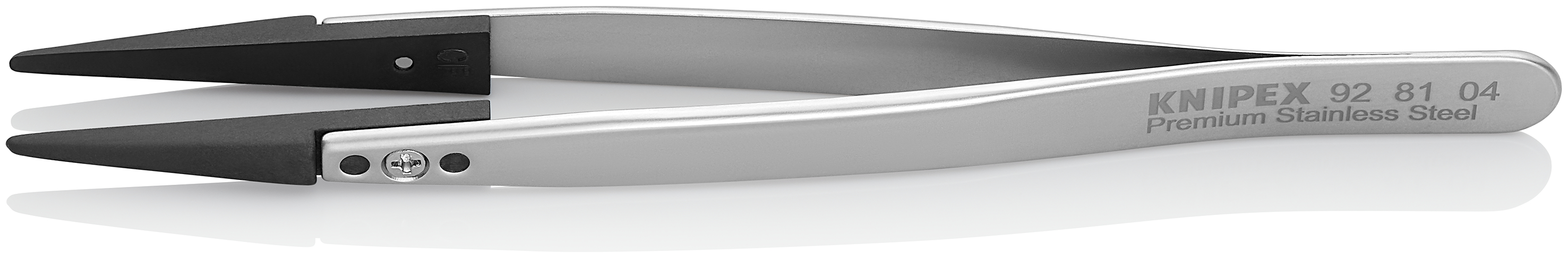 KNIPEX KNIPEX 92 81 04 Pinzette mit Wechselspitzen ESD 130 mm Glatt