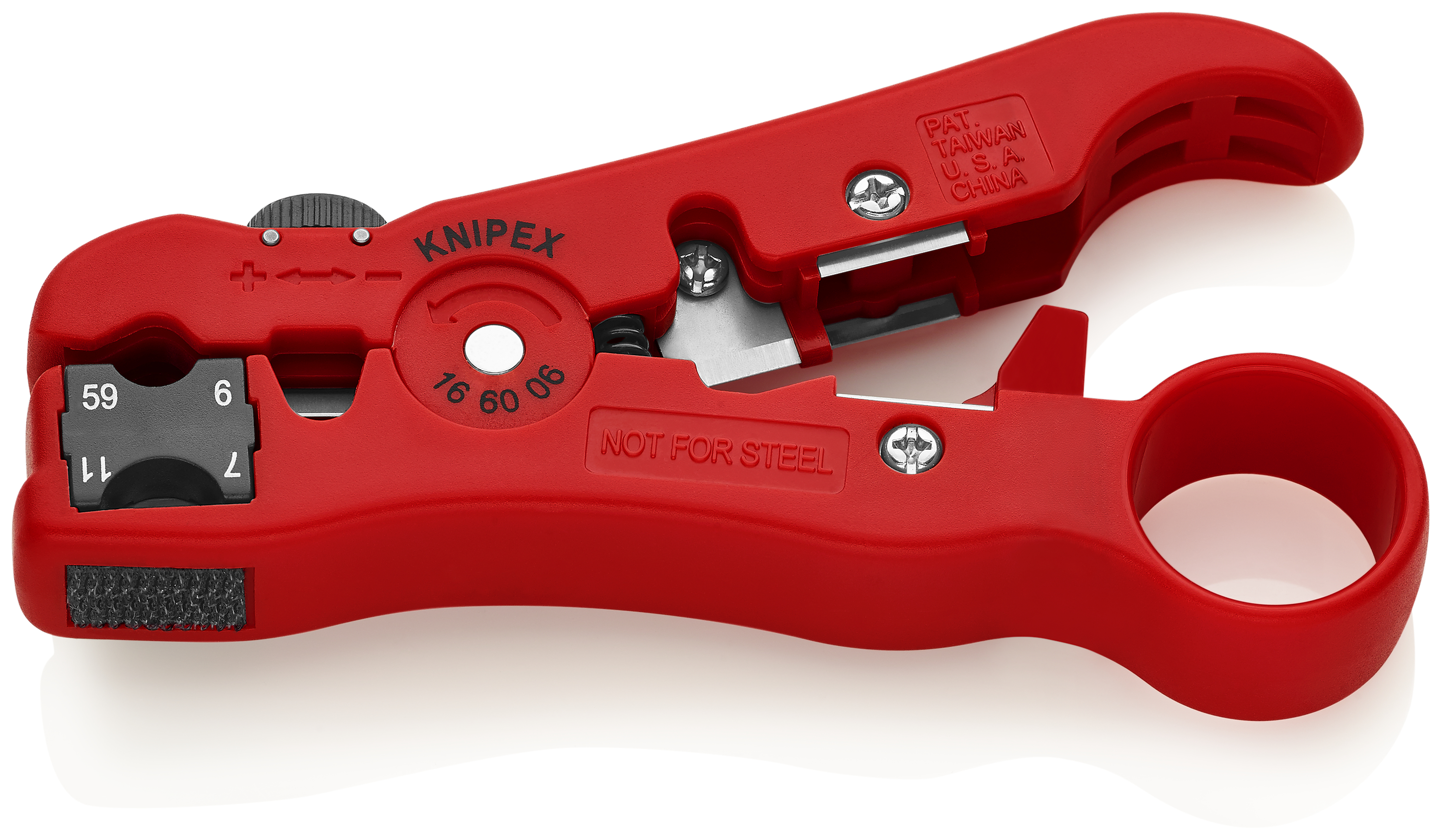 KNIPEX KNIPEX 16 60 06 SB Abisolierwerkzeug für Koaxial- und Datenkabel 125 mm KNIPEX KNIPEX 16 60 06 SB Abisolierwerkzeug für Koaxial- und Datenkabel 125 mm