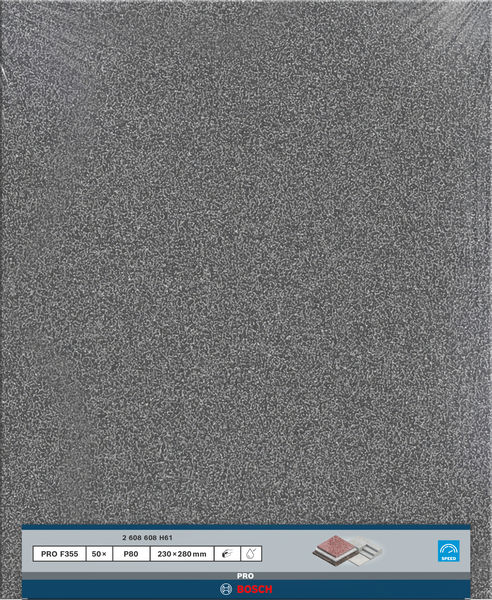 BOSCH PRO C355 Schleifrolle, 230 x 280 mm, 80 BOSCH PRO C355 Schleifrolle, 230 x 280 mm, 80